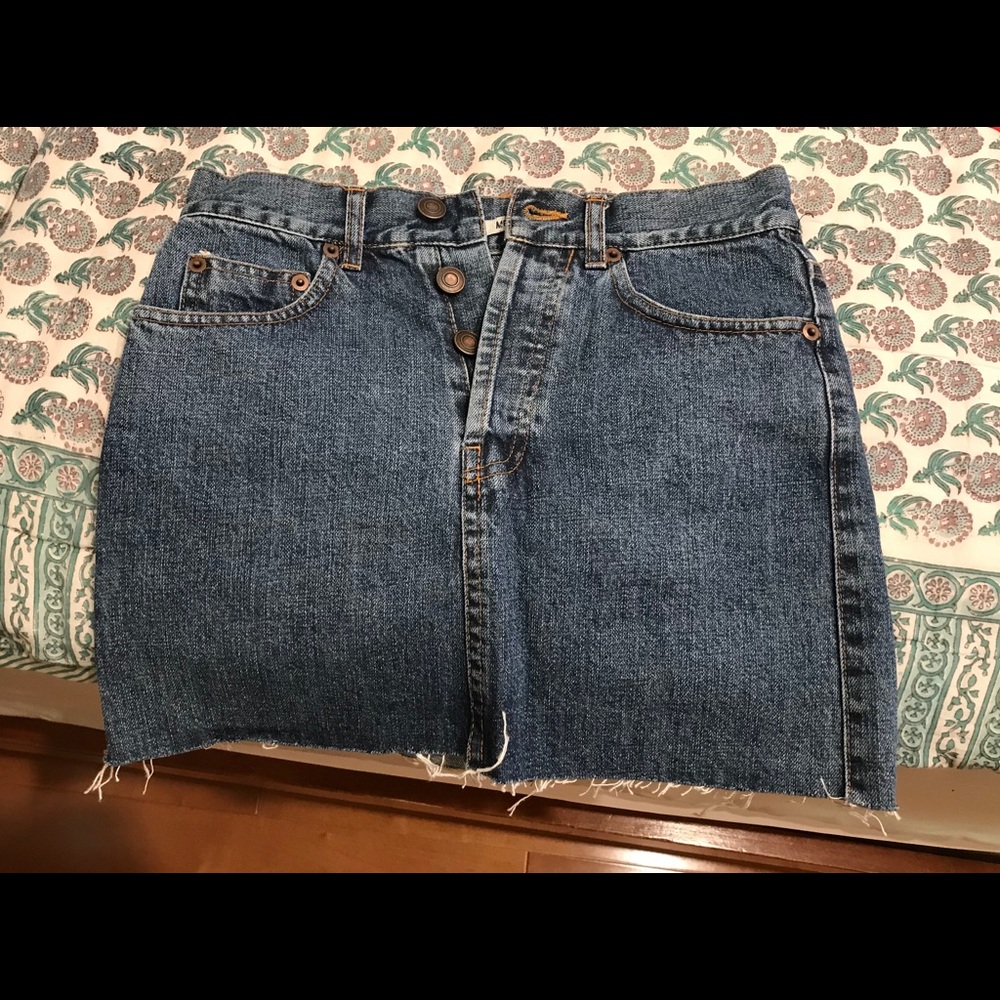 Blue jean skirt